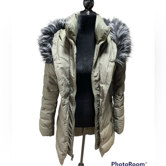 The North Face Hey Mama Parkina Coat Water Repellent 550 Filled Olive Color XS - Picture 3 of 16